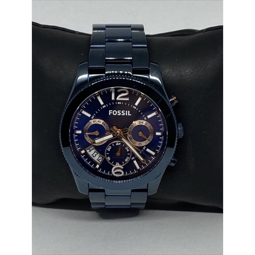Fossil ES4093 Women's Navy Blue Stainless Steel An